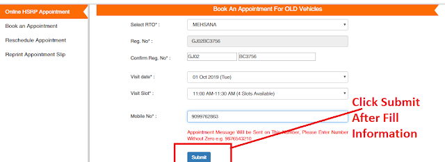 HSRP Appointment Online ~ Hsrp Old Vehicle Appointment How to Get HSRP Appointment Online ~ Hsrp Old Vehicle Appointment How to Get