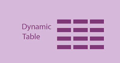 Dynamic Table Java Script