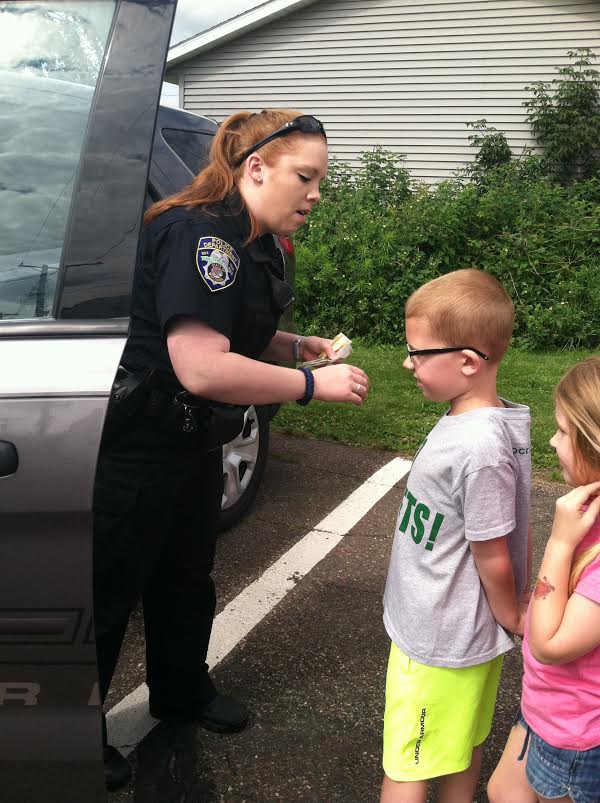 Fall Creek Public Library Stories to Tell Police Officers Storytime