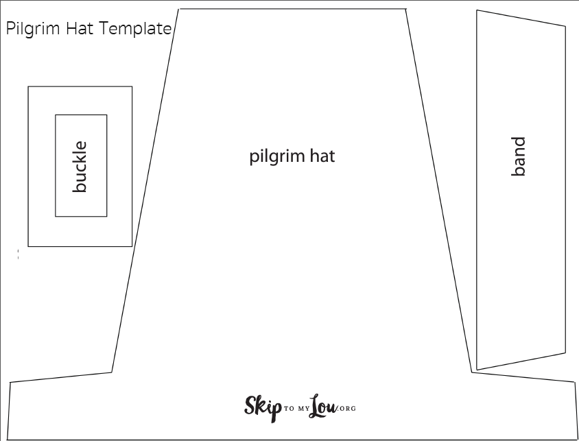 Pilgrim Hat Template