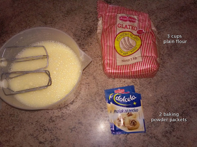 plain flour, glatko brašno, prašak za pecivo, baking powder