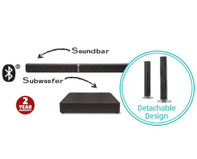 aldi soundbar with wireless subwoofer