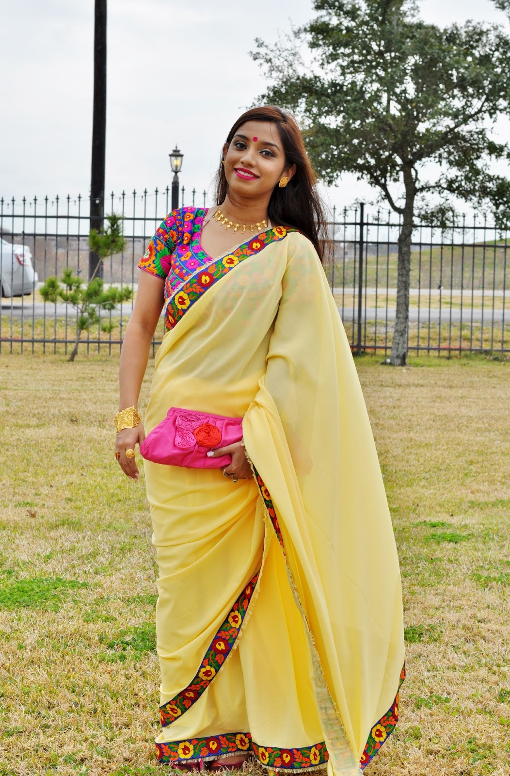 Rumela The Shopaholic Saree Styling And Saraswati Puja -9645