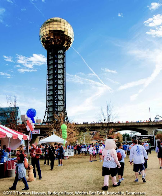 Near Sunsphere of 1982 Worlds Fair, just prior to Buddy's 5k against cancer, 2012, Knoxville, Tenn.
