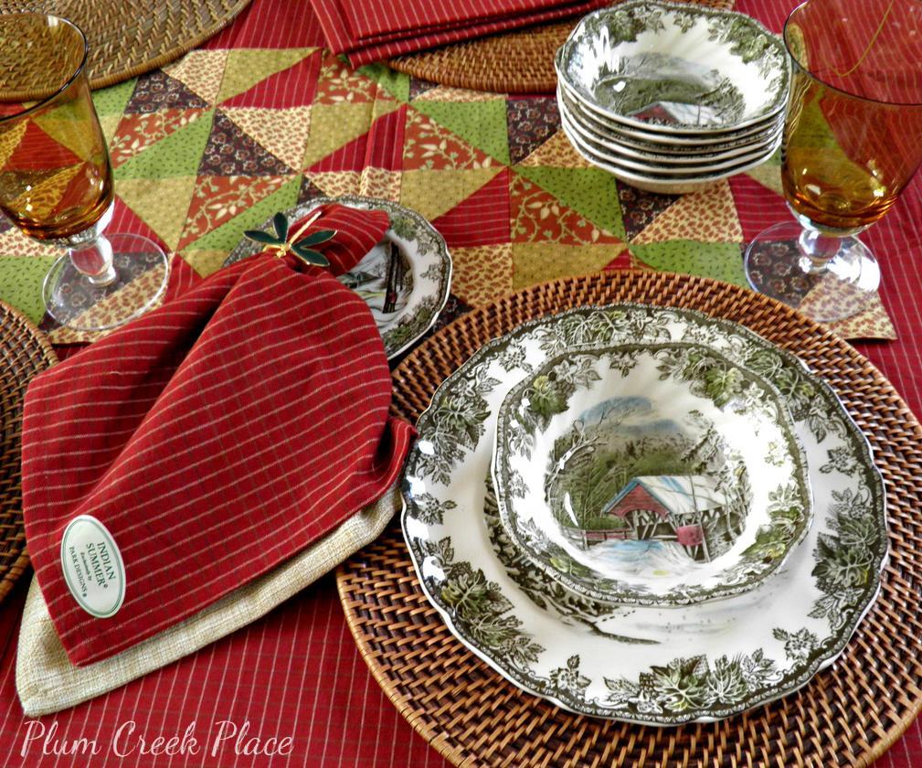 Plum Creek Place Seashells and Roses Coastal Tablescape