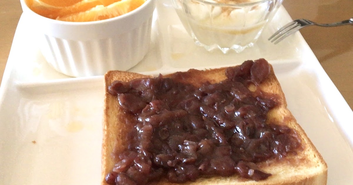 Daily, Easy, Tasty 小倉トーストの朝ごはん【動画付き】Toast with a butter and an Adzuki