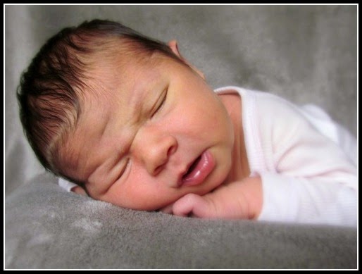 Newborn photos: The finished photo