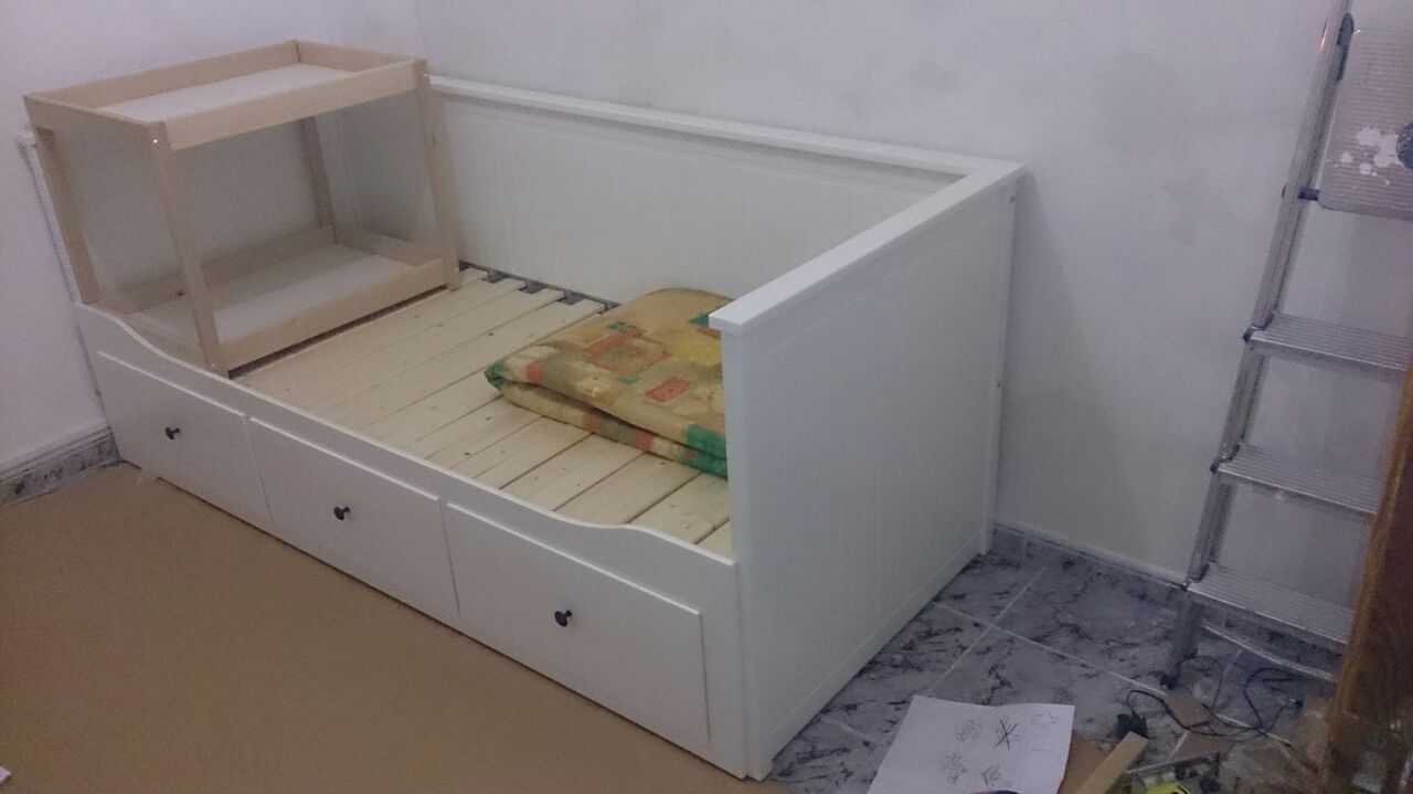 Deflector Completo Idear La Frikifactoría: [Tutorial] Ikea Hack cama diván Hemnes a cuna