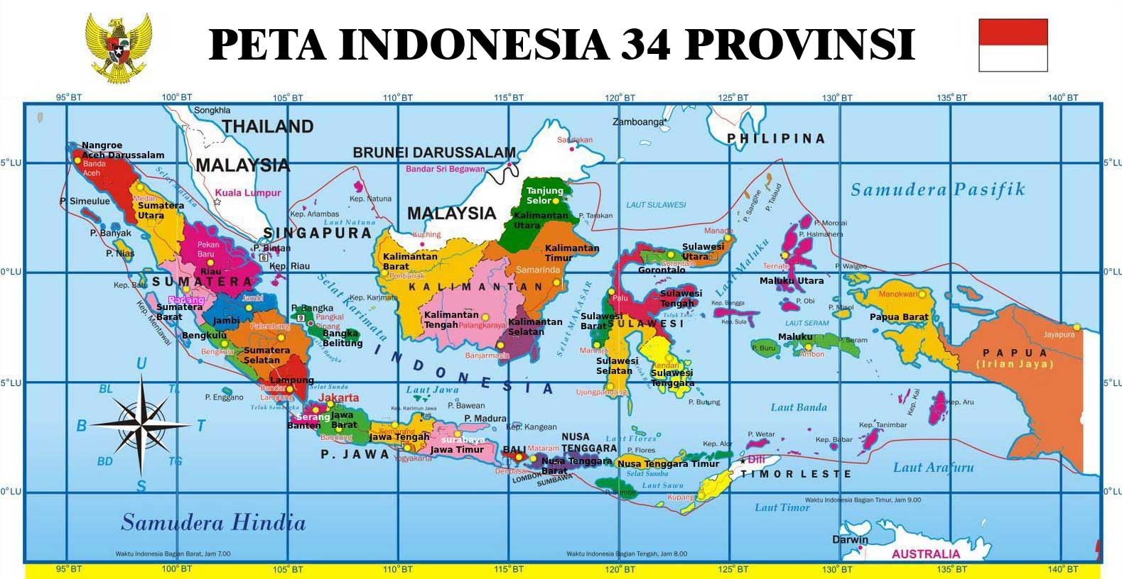 Letak dan Batas Wilayah Provinsi di Indonesia  D KINGS 