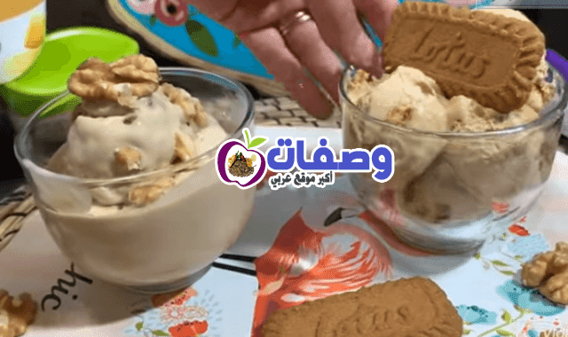 آيس كريم مكونين بس عجمية ولوتس فاطمة أبو حاتي