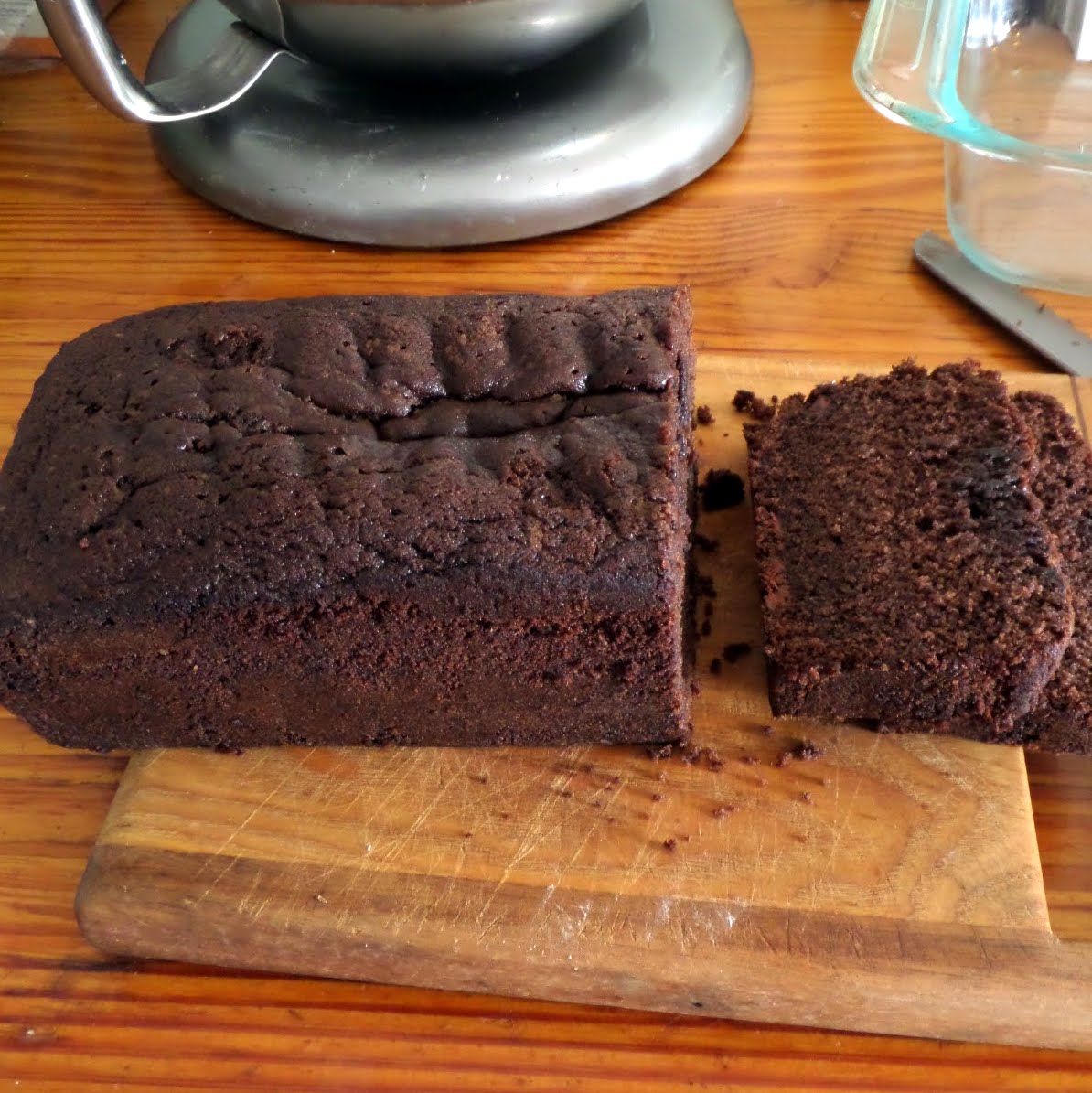 Chocolate Pound Cake:  A rich, chocolaty, dense cake in loaf form.  A great dessert, or have a slice with your morning coffee.