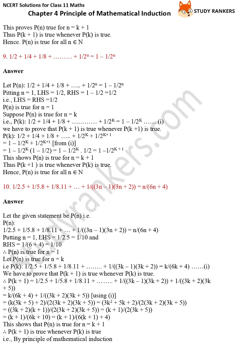NCERT Solutions for Class 11 Maths Chapter 4 Principle of Mathematical Induction 5