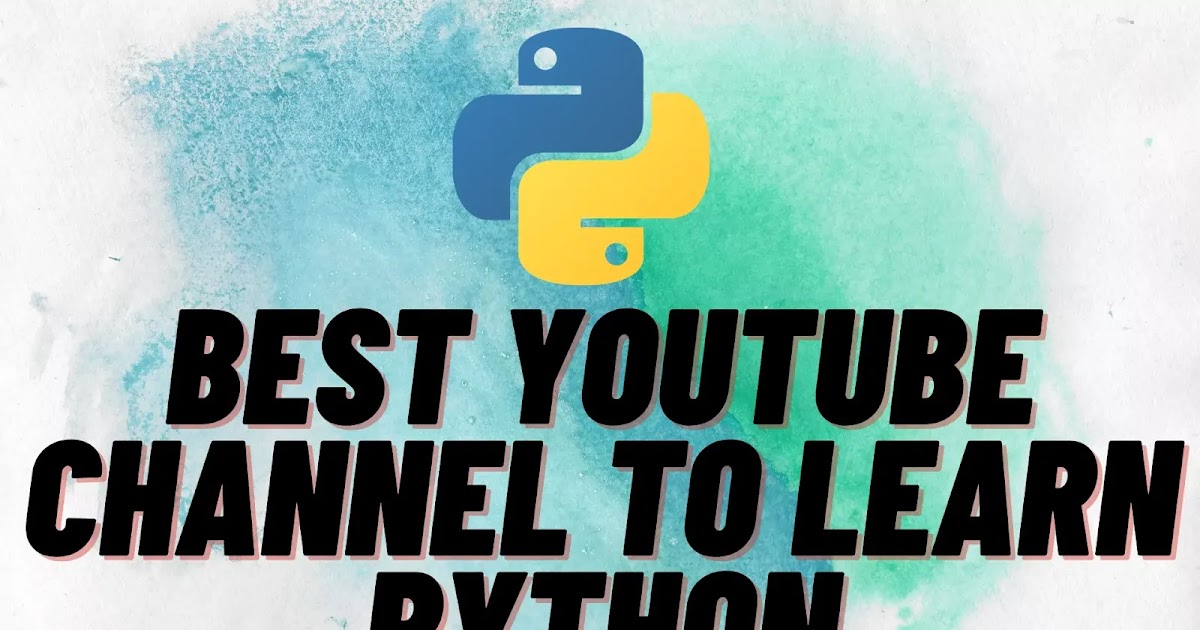 Best YouTube channel to learn python