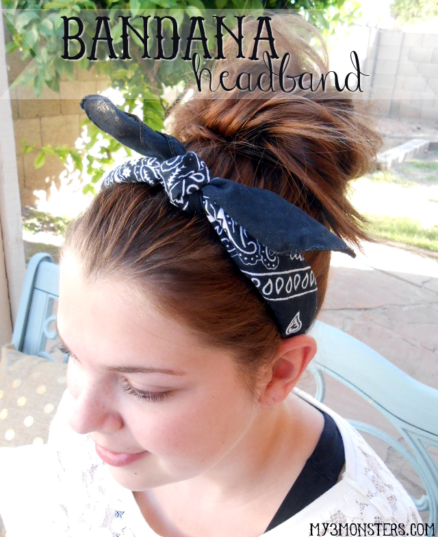 Super Easy Bandana Headband at /