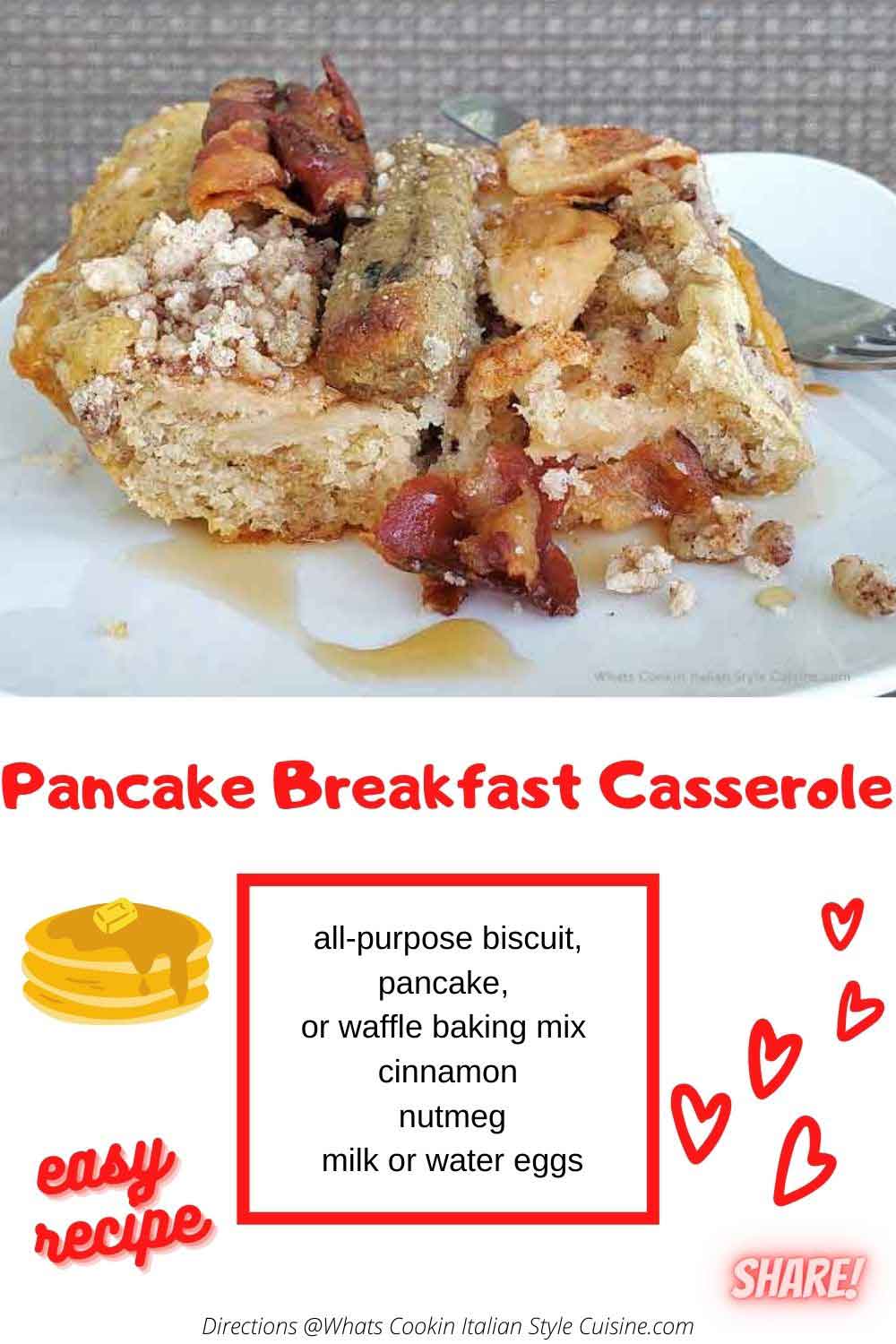 Pancake Breakfast Casserole What's Cookin' Italian Style Cuisine