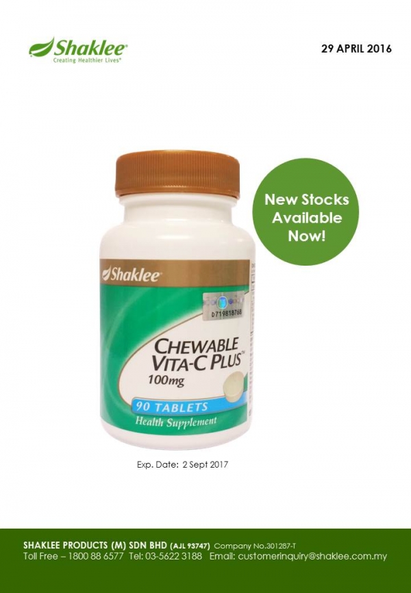 Vitamin C Chewable Shaklee