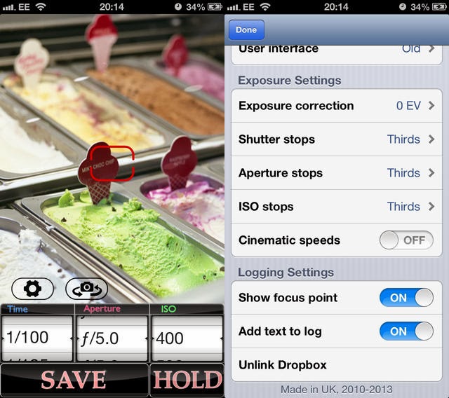 Apps para fotografía analógica (III) Pocket Light Meter