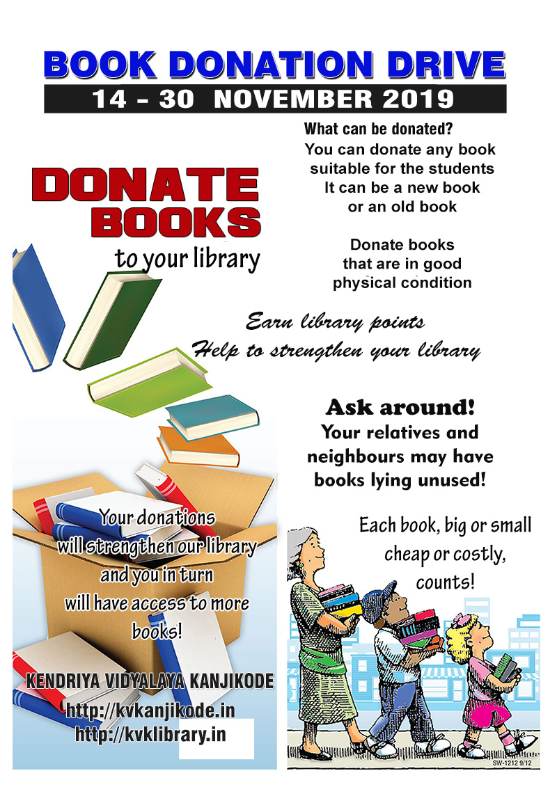 Book Donation Drive National Library Week Library Kendriya
