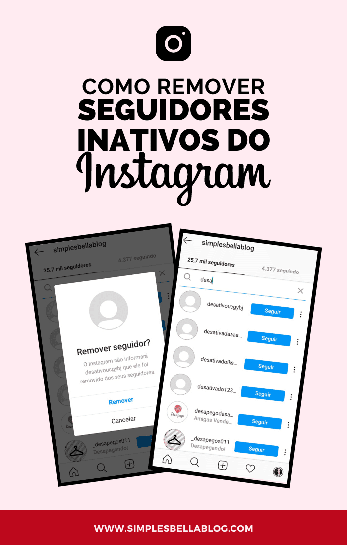 Como remover seguidores inativos do instagram – passo a passo!