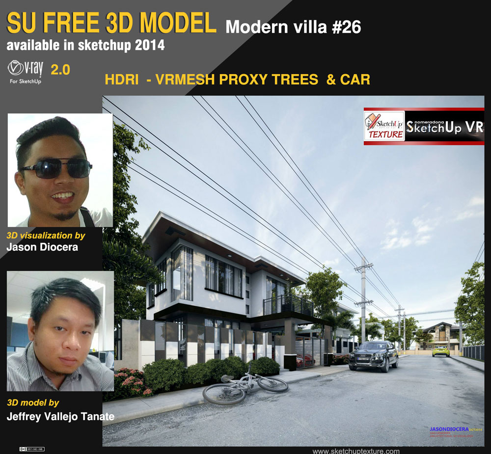 26#-sketchup-3d-model_Modern-Villa-vray-proxy-and-hdri-