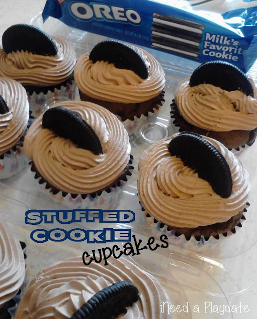 How to make Stuffed Cookie Cupcakes | @mryjhnsn