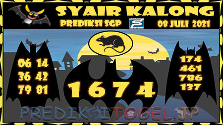 Syair Kalong SGP Kamis 08-Jul-2021