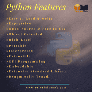 Python Features - TutorialsMate Python Features - TutorialsMate