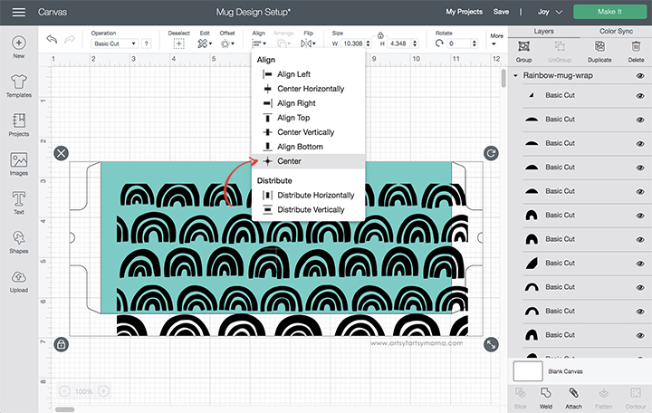 Cricut Design Space Alignment