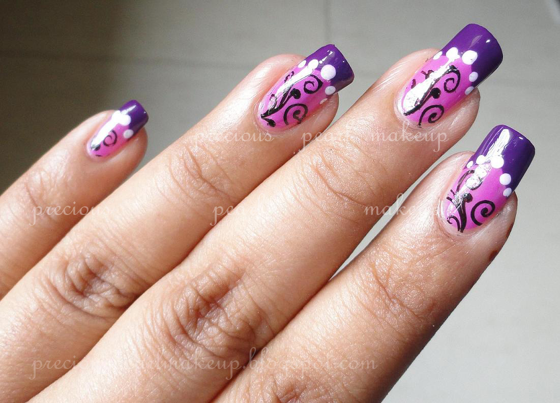 preciouspearlmakeup: #31DC2013 Day 6: Violet Nails