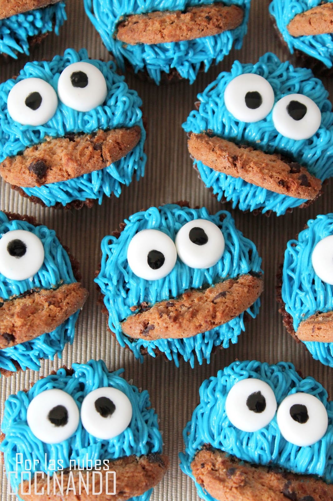 Cupcakes monstruo de las galletas