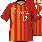名古屋グランパス 2009-2010 ユニフォーム-Le Coq Sportif-ホーム-赤