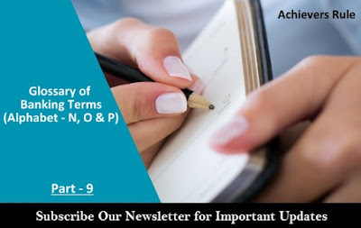 Important Banking & Financial Terminology Important Banking & Financial Terminology