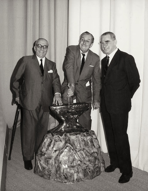 Italian publisher Arnoldo Mondadori with Walt Disney