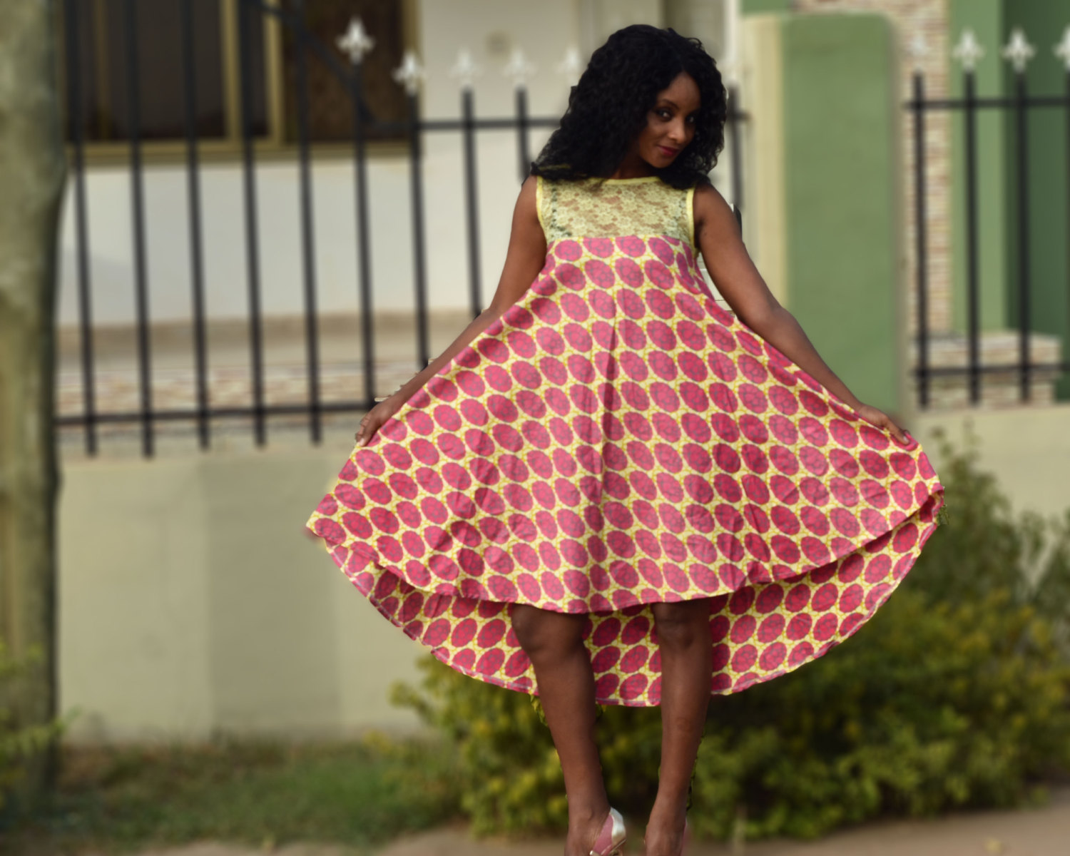 Beautiful Maternity Ankara Short Gown DeZango Fashion Zone