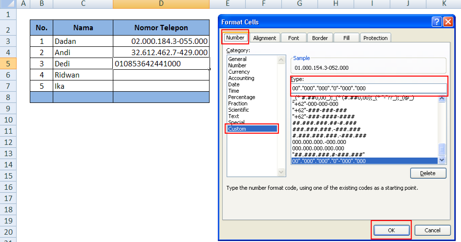 Cara Membuat Format Otomatis Untuk Input NPWP Dalam Microsoft Excel
