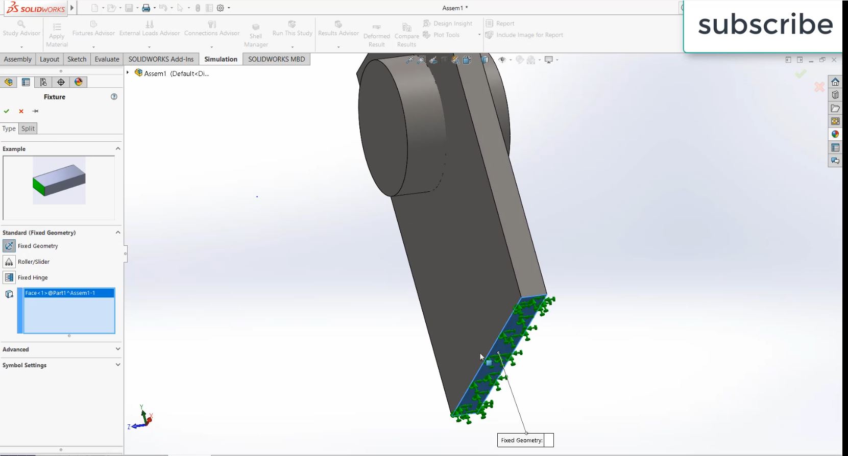 SHRINK FIT ANALYSIS IN SOLIDWORKS