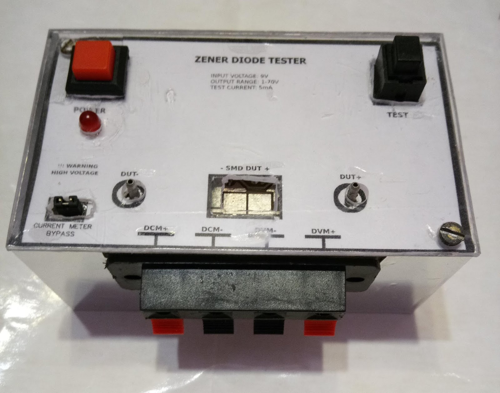 Zener Diode Tester Circuit Diagram
