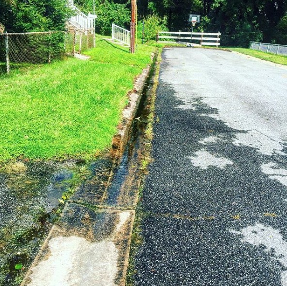 Brookland Terrace Civic Club Artesian Water Co Main Break 600 Block