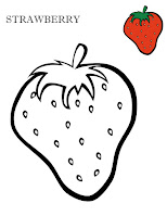 Coloring Fruits Worksheets Pdf, Strawberry coloring page @momovators