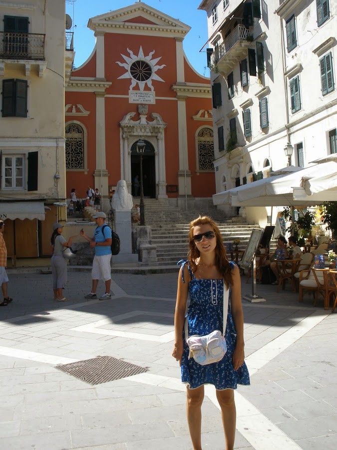Catedral de Corfú, situada en el casco antiguo de la Isla