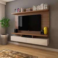 Painel para Tv Zeus 1.8 Natural e Off-White Painel para Tv Zeus 1.8 Natural e Off-White