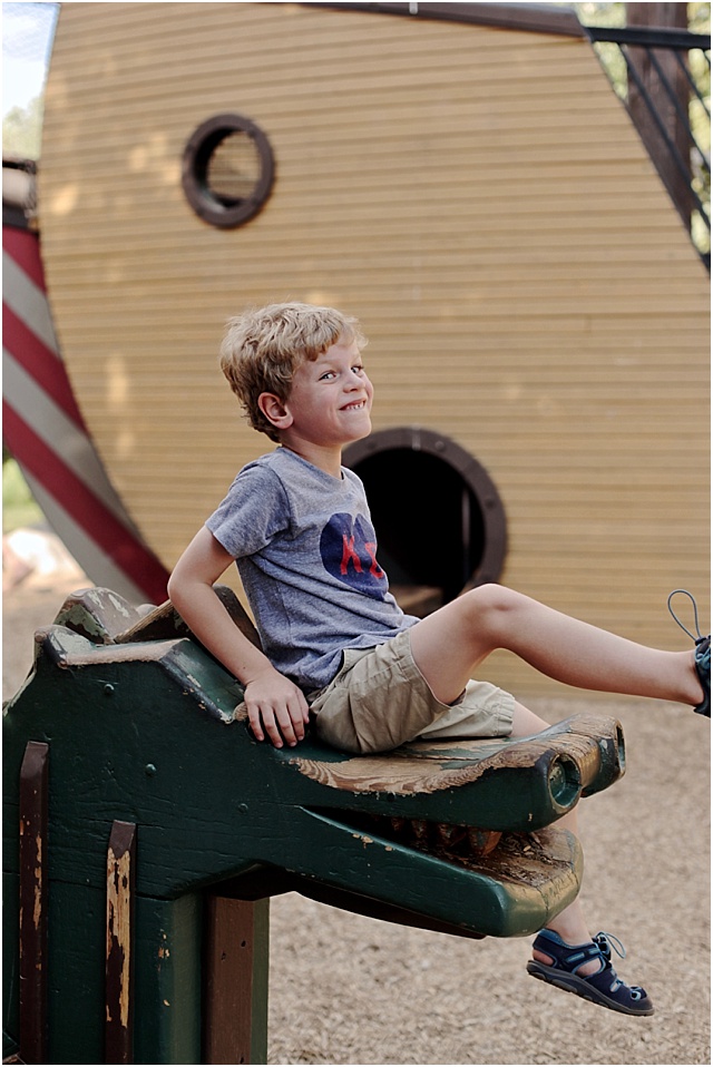 Chasing Davies Family Travel Pirate Ship Playground in Vail