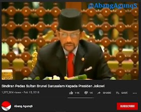 Duh, Sultan Brunei Sindir Jokowi Pemimpin Mabuk Kuasa, Ini Faktanya
