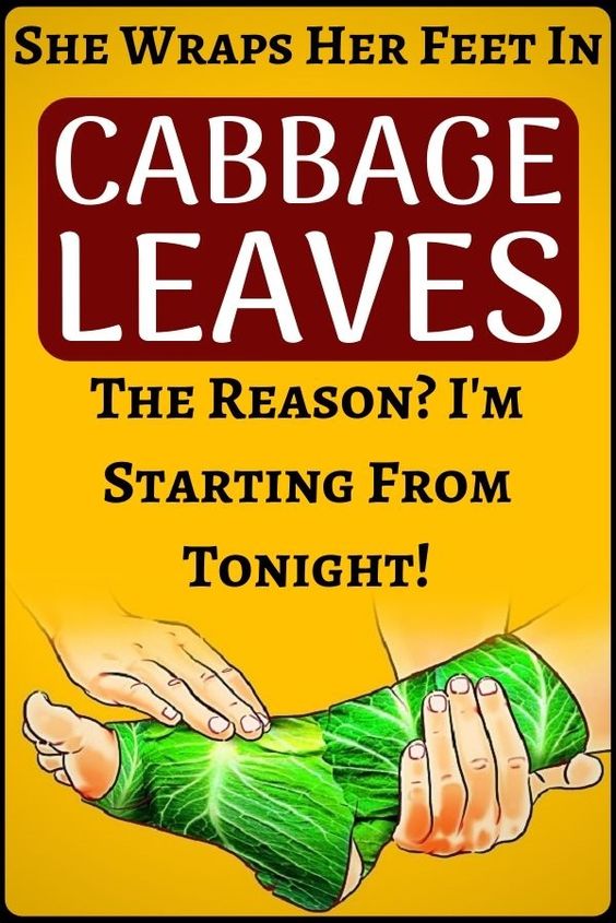 Just Wrap Your Feet In Cabbage Leaves And See The Surprising Results