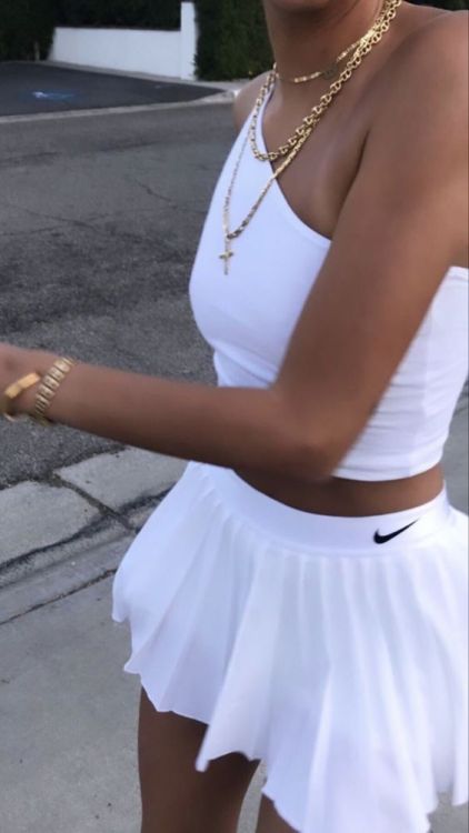 nike skirt outfit