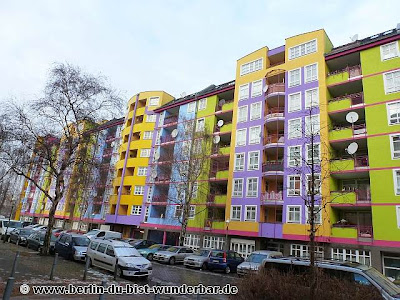 verschiedene bildern, berlin, bunte, Häuser, Gebäude, westhafen