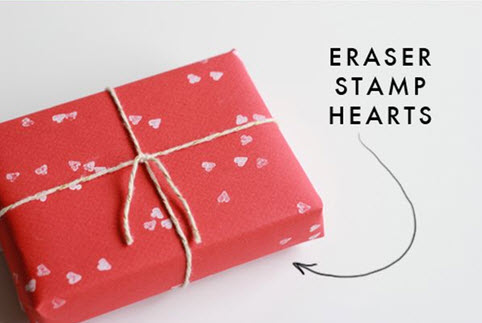 Eraser Stamp Hearts