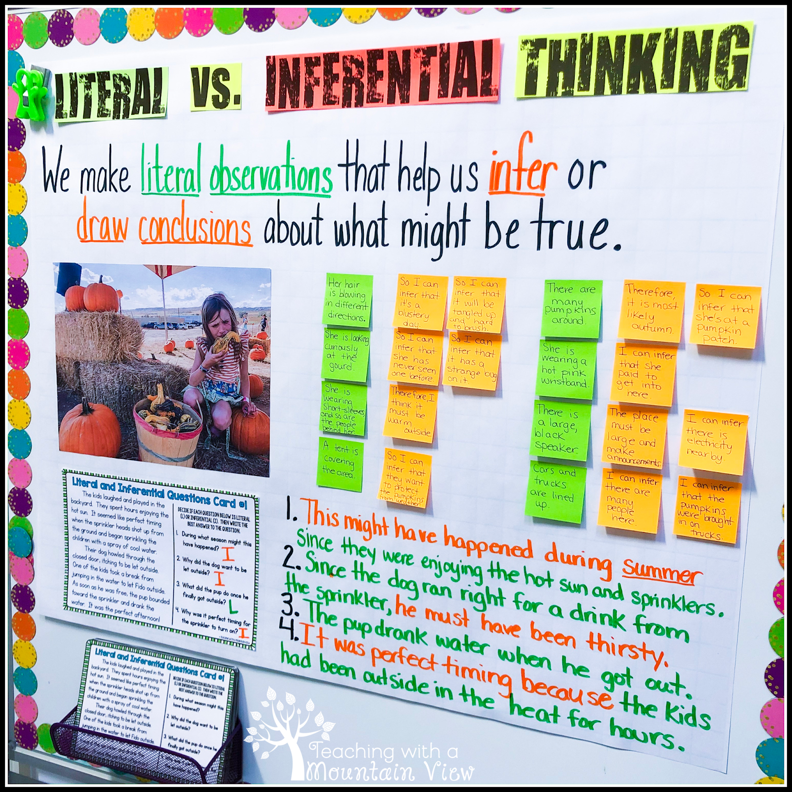 Inference Chart Printable