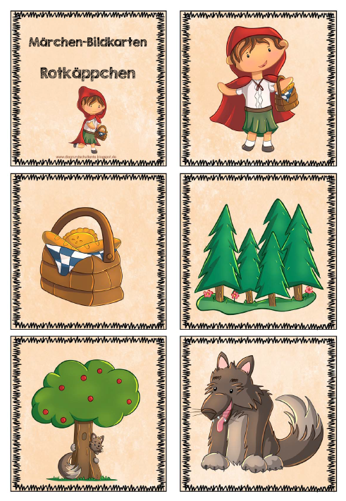 Grundschultante: Bildkarten Märchen 5 + 6