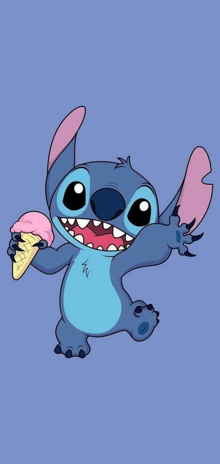Lilo & Stitch with Ice Cream HD Mobile Wallpaper Download 720x1520